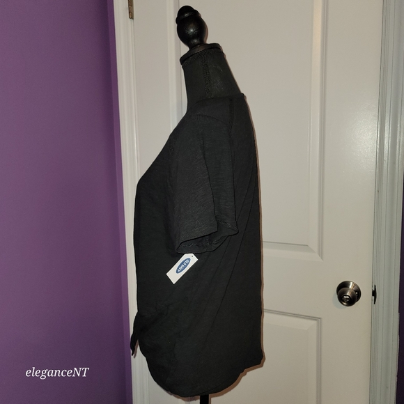 Express Black Front Knot s/s Shirt Sz: XL NWT - Picture 6 of 9